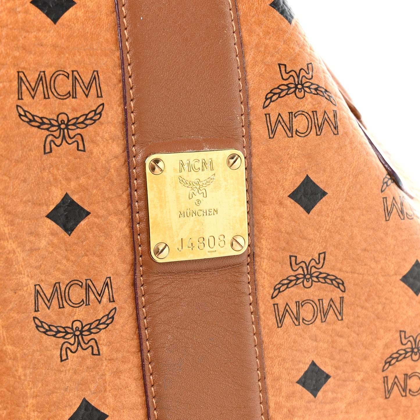 Visetos Large Liz Reversible Shopper Tote Cognac