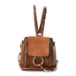 Suede Calfskin Mini Faye Backpack Tan