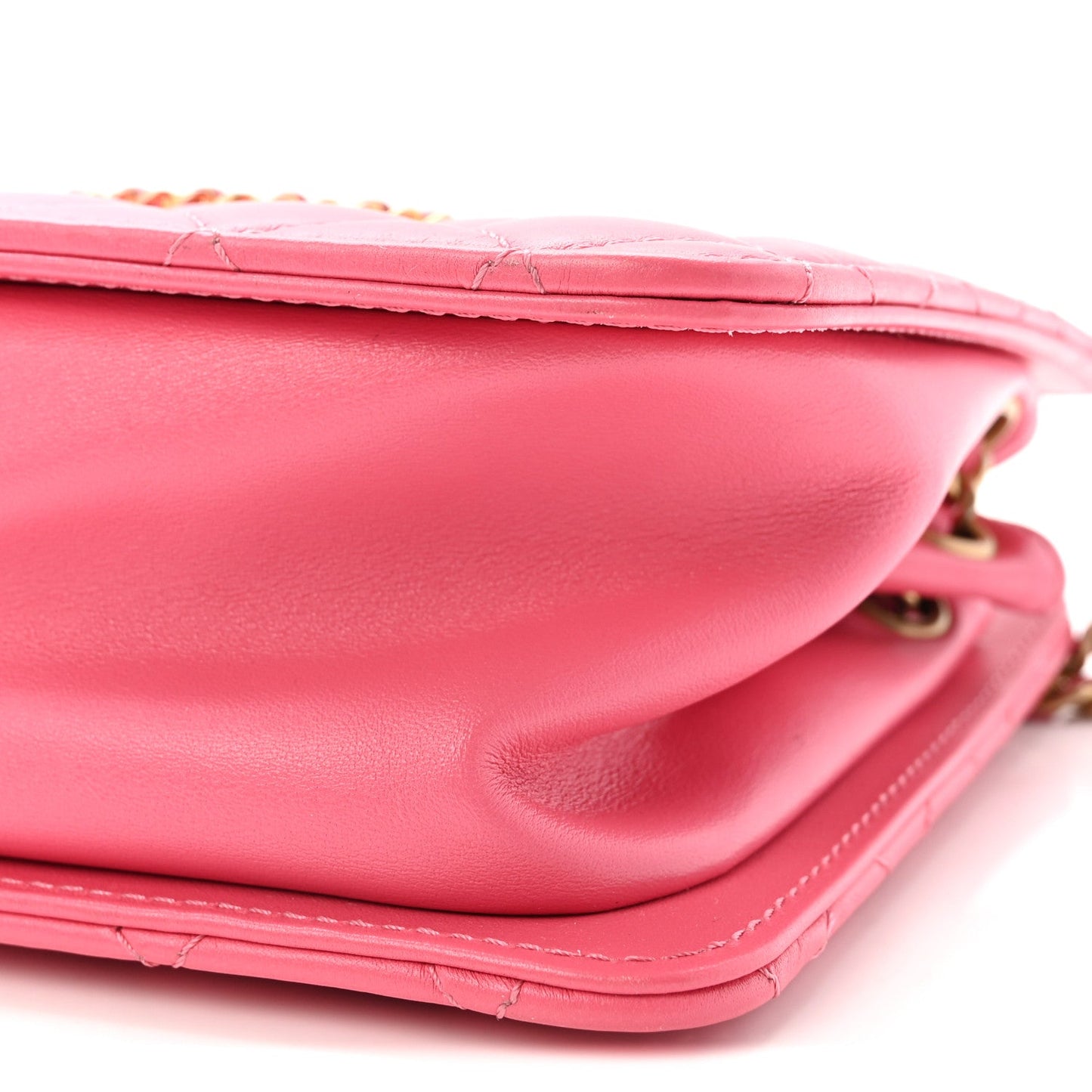 Calfskin Quilted CC Small Once Upon A Time Tote Pink