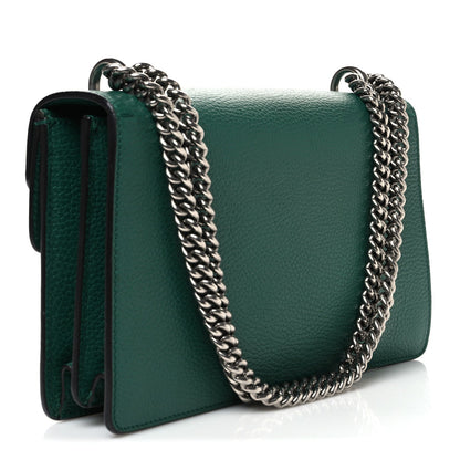 Pebbled Calfskin Small Dionysus Shoulder Bag Emerald
