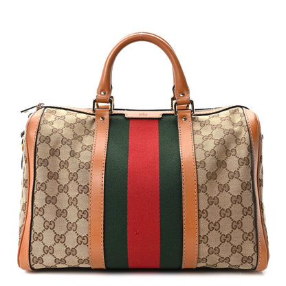 Monogram Vintage Web Medium Boston Tobacco