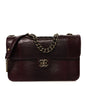 Lizard Lambskin Quilted Large Perfect Edge Flap Burgundy