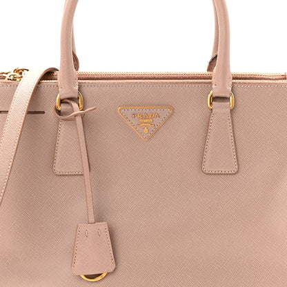 Saffiano Small Galleria Double Zip Tote Cammeo