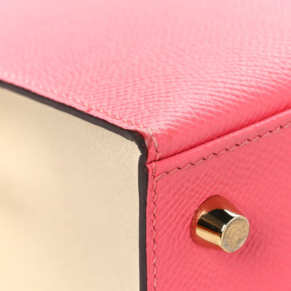 Epsom Bi-Color Horseshoe Kelly Sellier 25 Rose Azalee Craie
