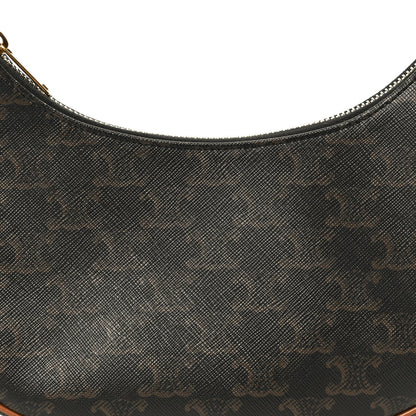 Triomphe Canvas Calfskin Ava Shoulder Bag Tan