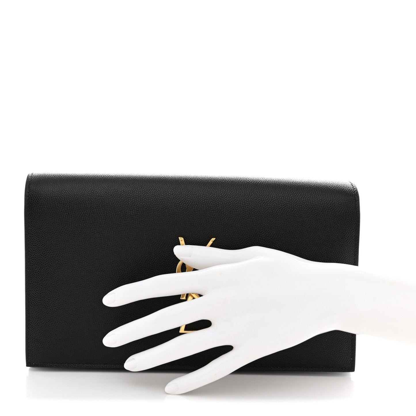 Grain De Poudre Classic Monogram Kate Clutch Black