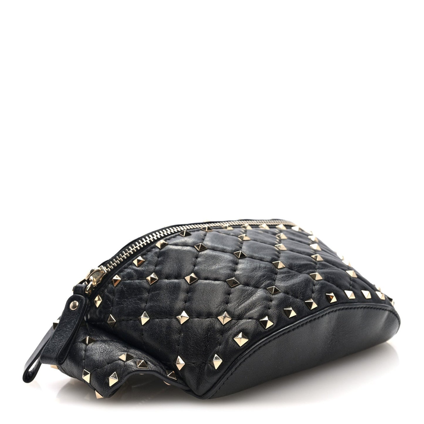 Nappa Rockstud Spike Belt Bag 95 Black