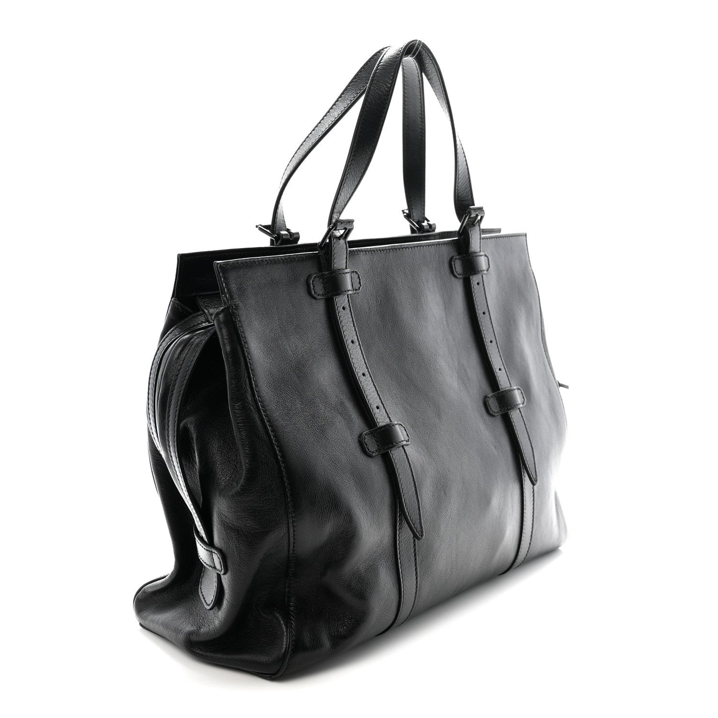 Piuma Lux Energy Monochrome Tonal GG Medium Tote Bag Black
