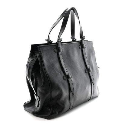 Piuma Lux Energy Monochrome Tonal GG Medium Tote Bag Black