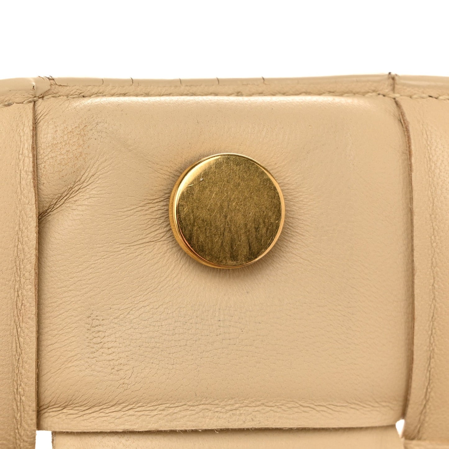 Nappa Maxi Intreccio Padded Cassette Crossbody Bag Porridge