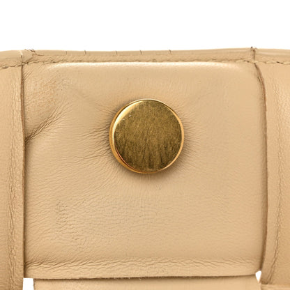 Nappa Maxi Intreccio Padded Cassette Crossbody Bag Porridge