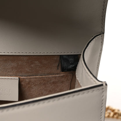Calfskin Mini Sylvie Chain Shoulder Bag White