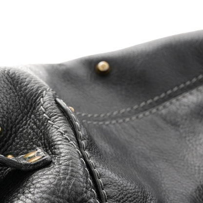 Calfskin Paddington Hobo Black