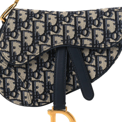 Oblique Mini Saddle Bag Blue