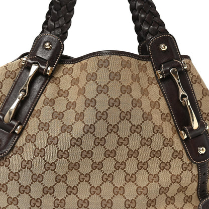 Monogram Medium Pelham Shoulder Bag Dark Brown