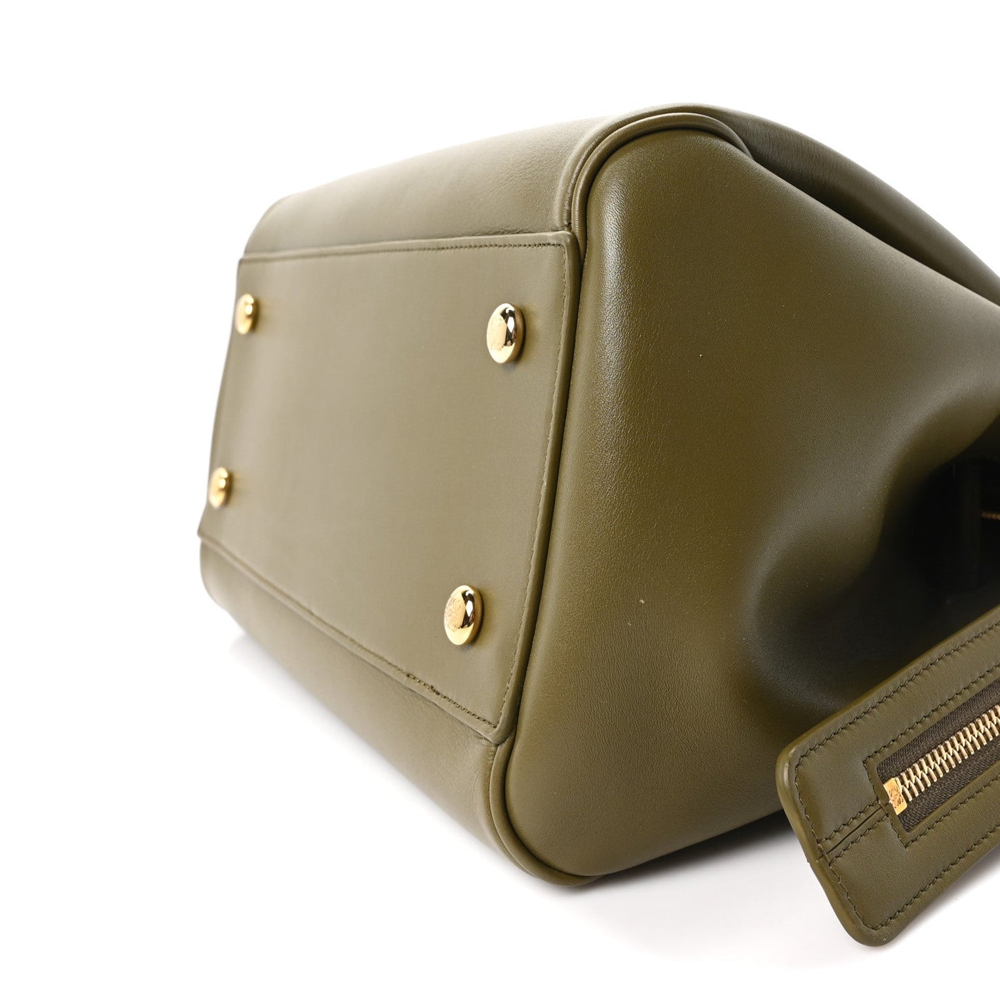 Supple Calfskin Medium Madrid Bag Olive