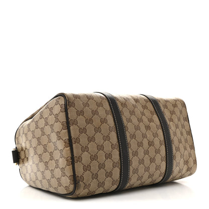 Crystal Monogram Medium Joy Boston Dark Brown