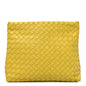 Nappa Intrecciato Fold Clutch Lemon