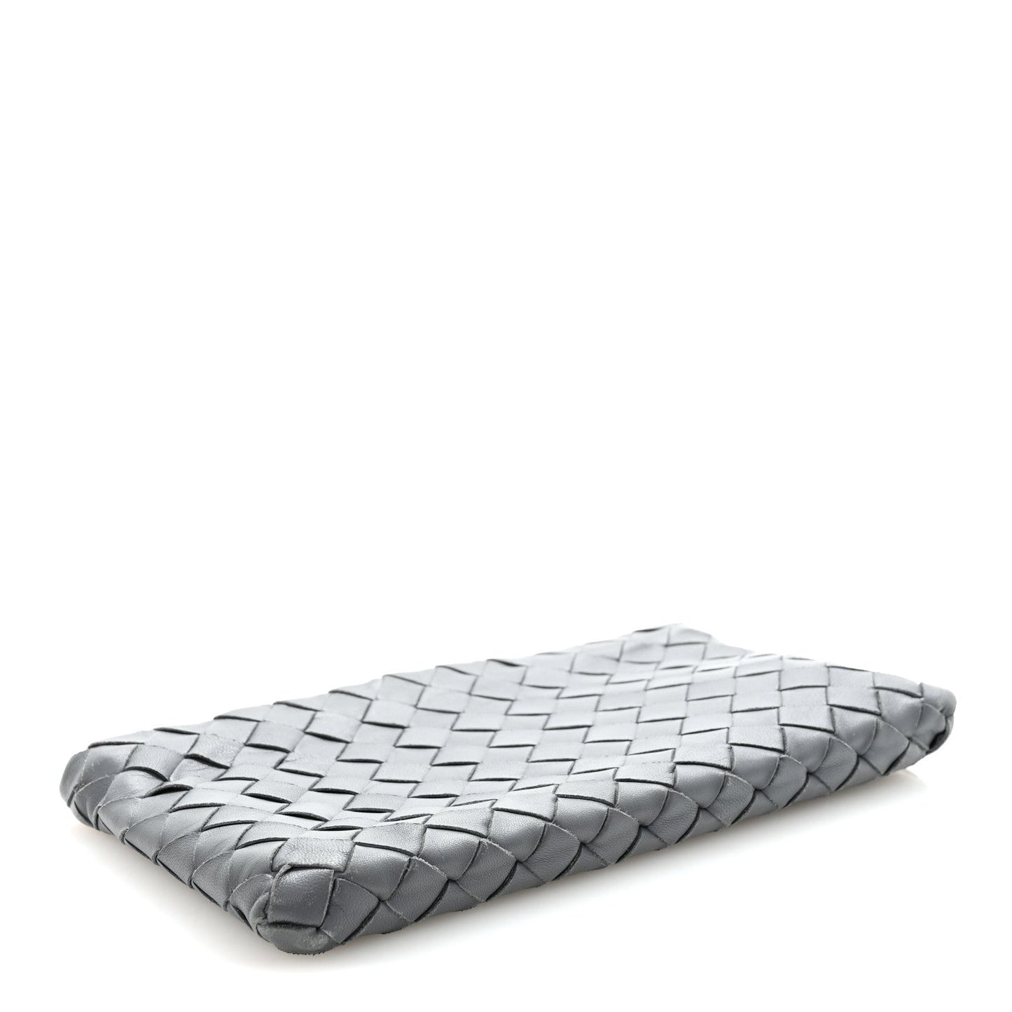 Nappa Intrecciato Small Zip Pouch Thunder