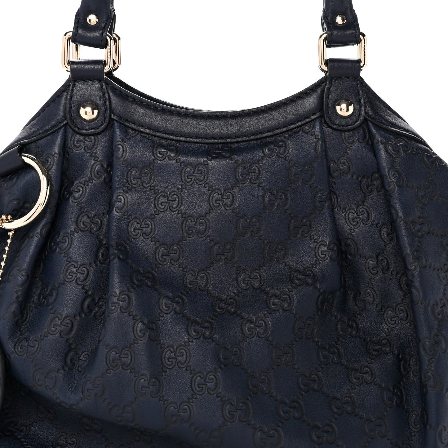 Guccissima Medium Sukey Tote Navy