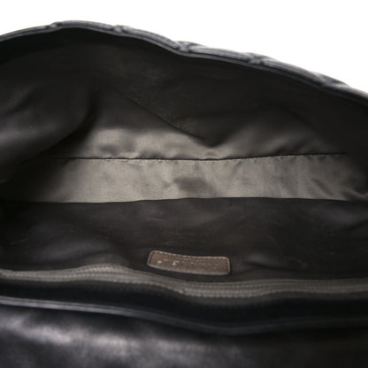 Lambskin Quilted Jumbo Coco Rain Flap Black
