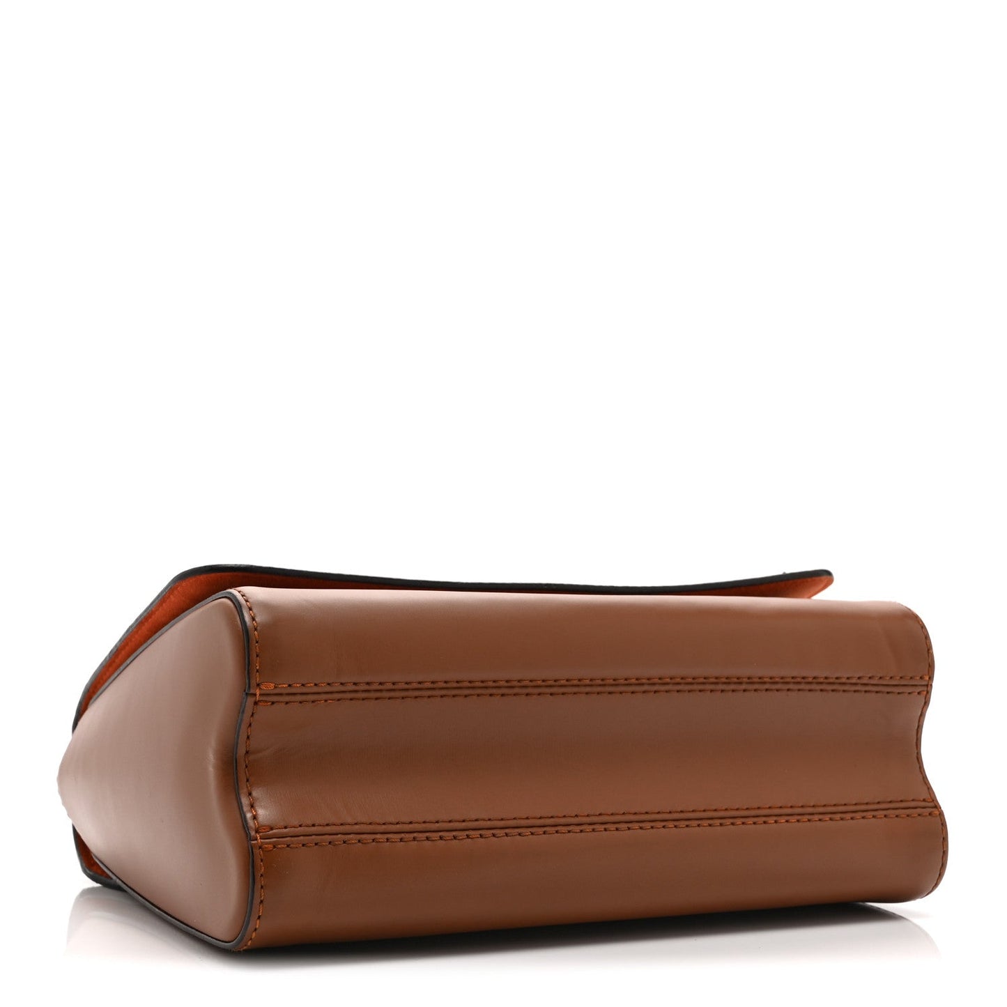 Calfskin Catogram Twist Shoulder Bag MM Marron