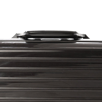 Gloss Polycarbonate Suitcase Compact Brown