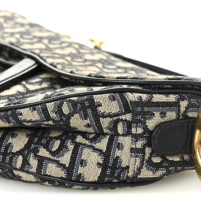 Oblique Saddle Bag Blue
