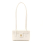 Shiny Caviar Preppy Coco Long Vanity With Strap White