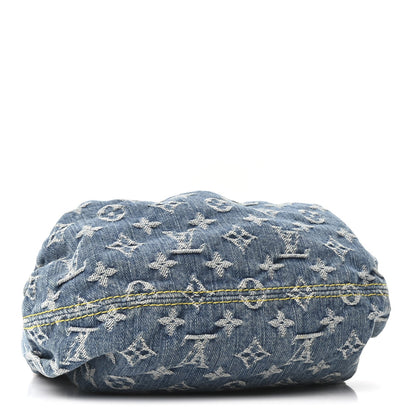 Monogram Denim Pleaty Blue