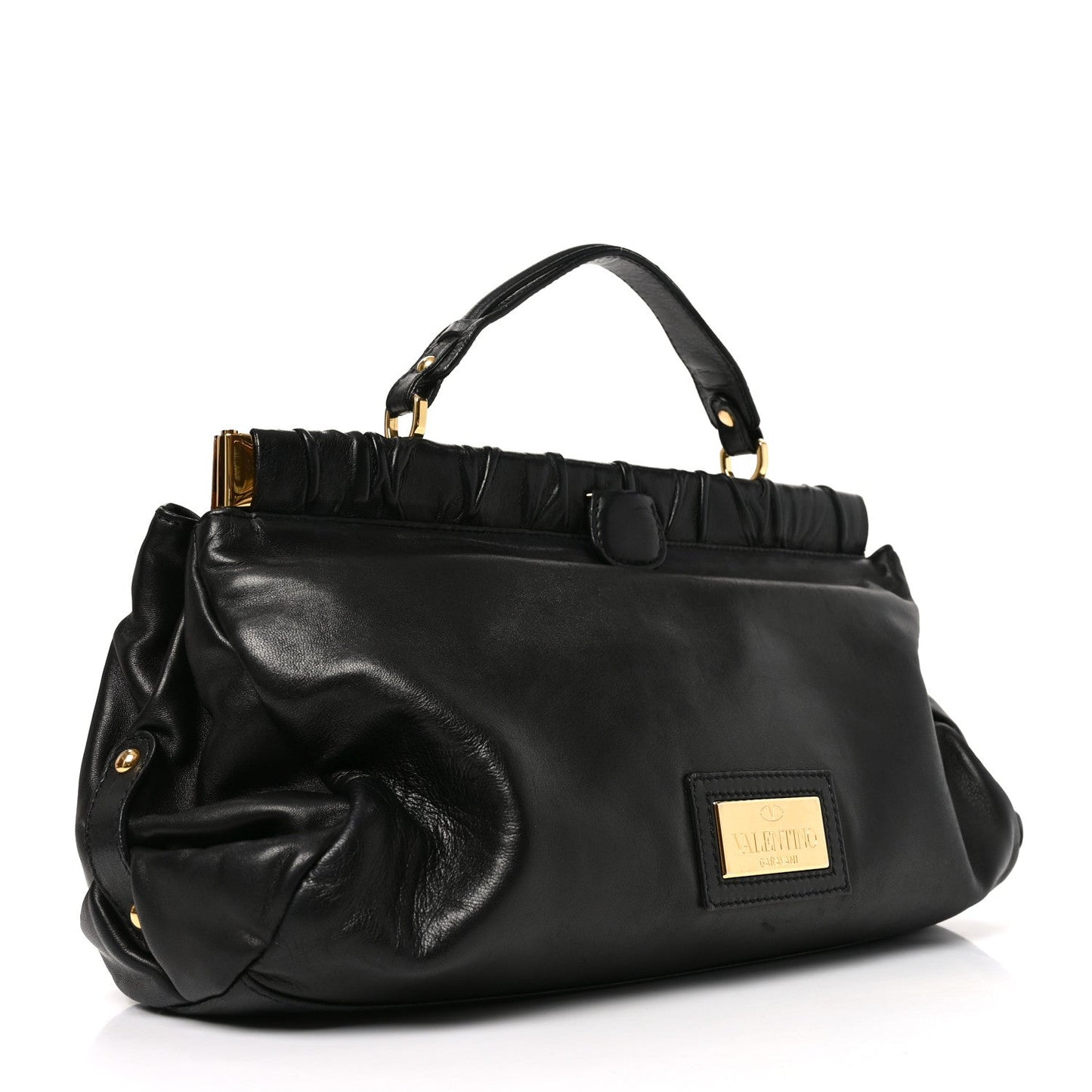 Nappa Jardin Rose Framed Duffel Black
