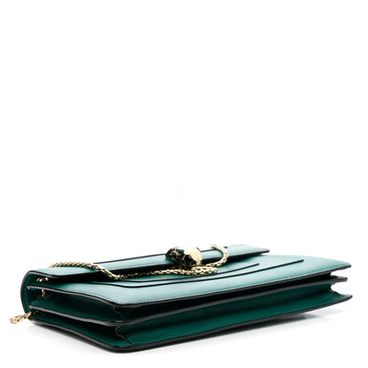 Calfskin Serpenti Forever Shoulder Bag Emerald Green