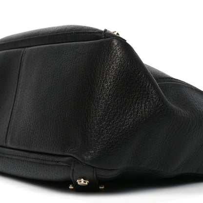 Calfskin Small Abbey Tote Black