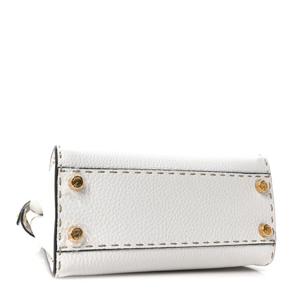 Cuoio Romano Selleria Mini Peekaboo Iconic Satchel White