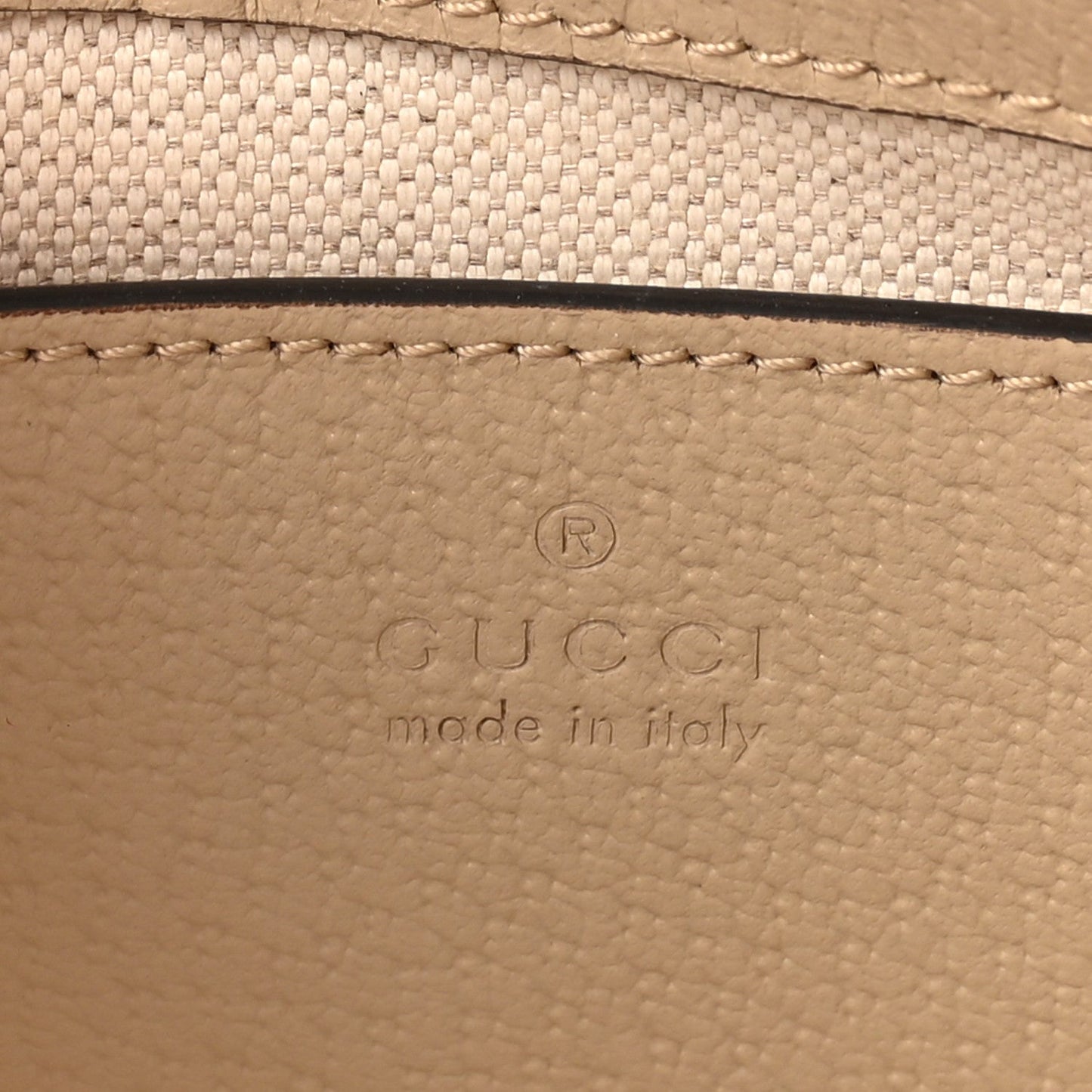 GG Supreme Monogram Textured Dollar Calfskin Web Small Ophidia GG Handbag Beige Mystic White Oatmeal