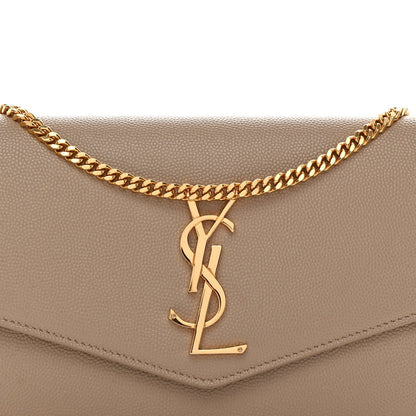 Grain De Poudre Monogram Uptown Chain Wallet Dark Beige