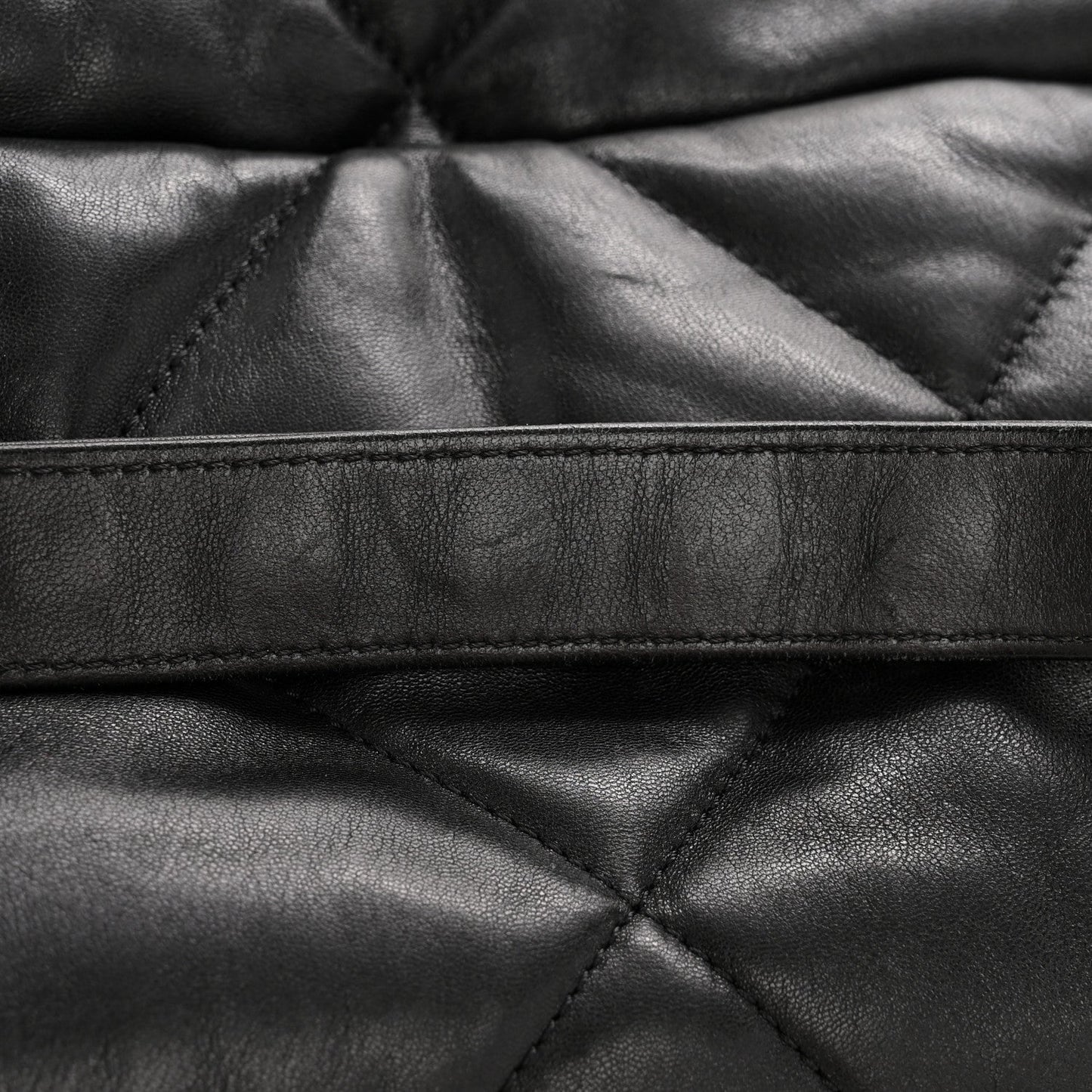 Lambskin Quilted Large Chanel 19 Flap Black