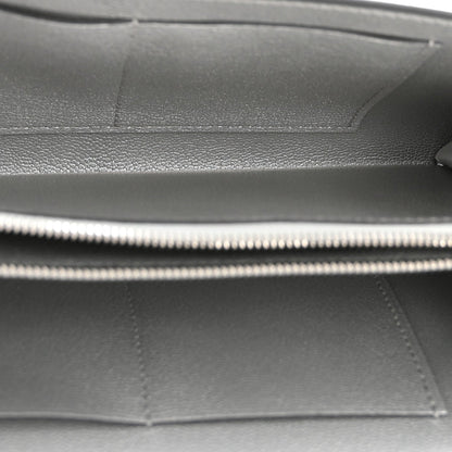 Metallic Chevre Chamkilight Kelly Wallet To Go Argent