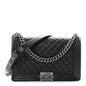 Caviar Quilted New Medium Boy Flap Black