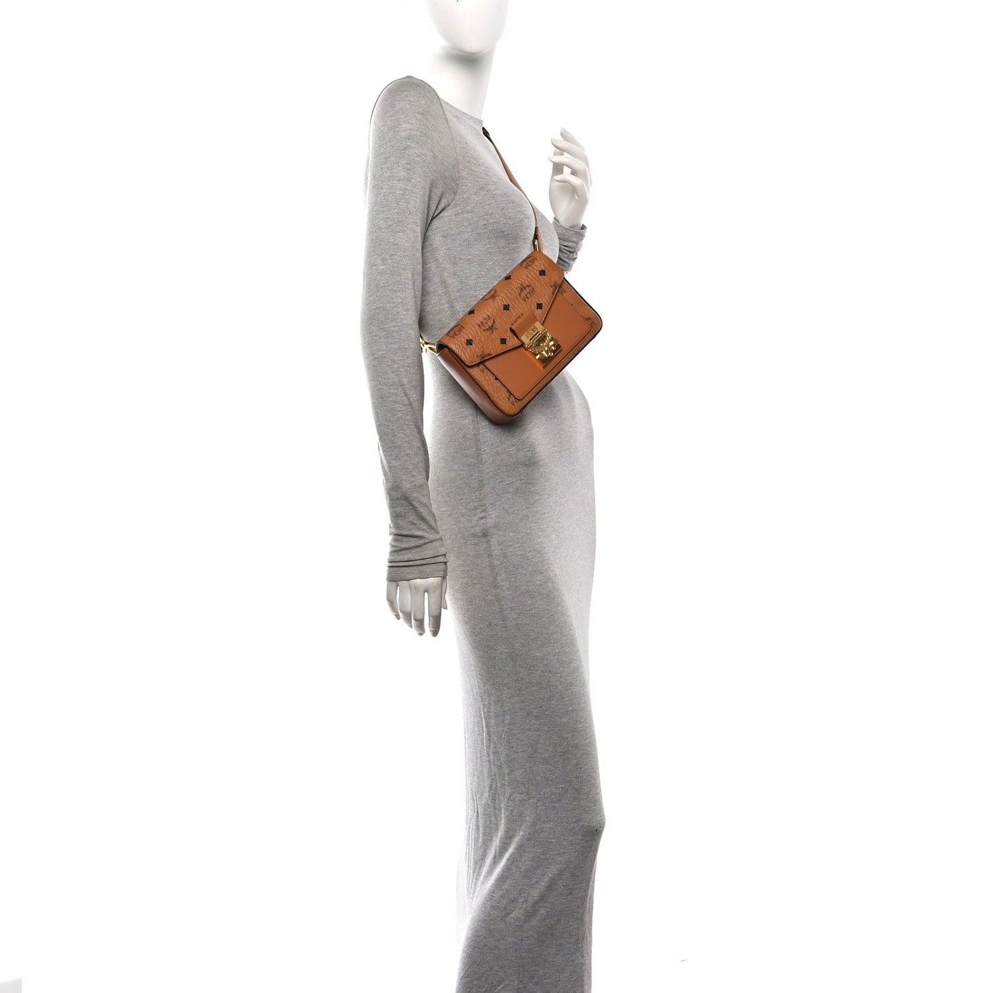 Visetos Small Millie Crossbody Belt Bag Cognac