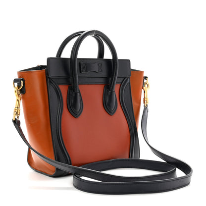 Smooth Calfskin Nano Tri-Color Luggage Brick