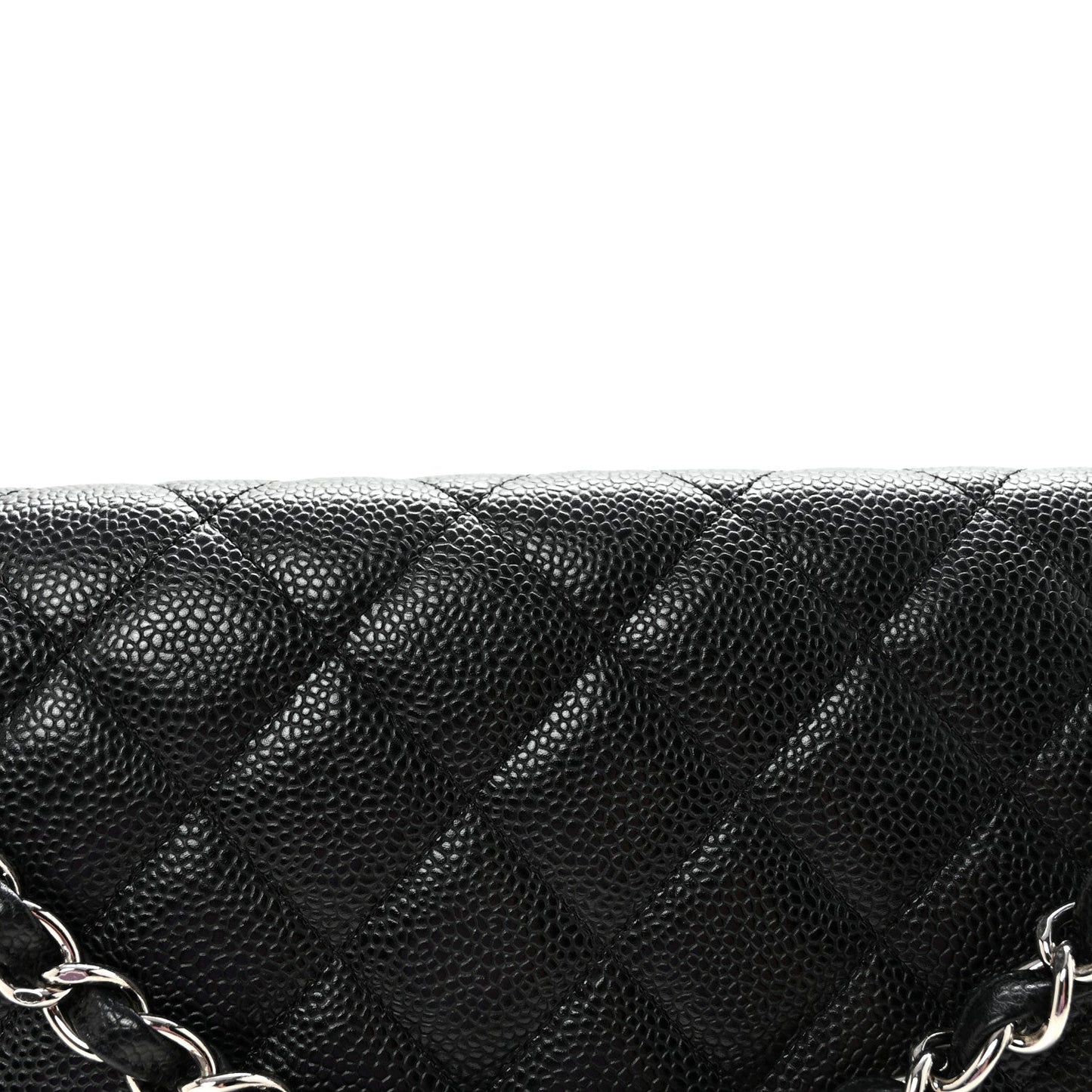 Caviar Maxi Single Flap Black