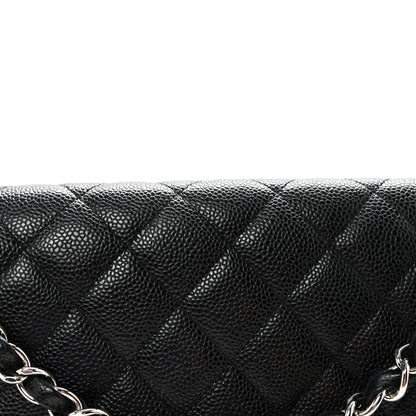 Caviar Maxi Single Flap Black