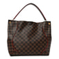 Damier Ebene Caissa Hobo Cherry