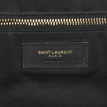 Lambskin Quilted Maxi Icare Shopping Tote Black