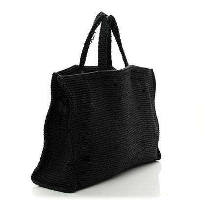 Raffia Medium G Tote Black