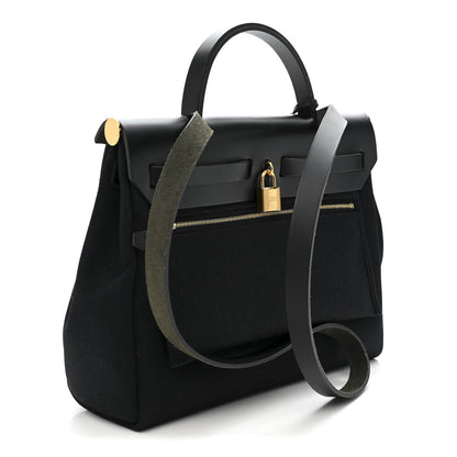 Military Toile Vache Hunter Herbag Zip Retourne 31 PM Bleu Marine Black