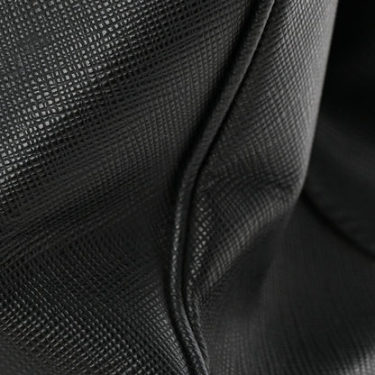 Saffiano Medium Galleria Double Zip Tote Black