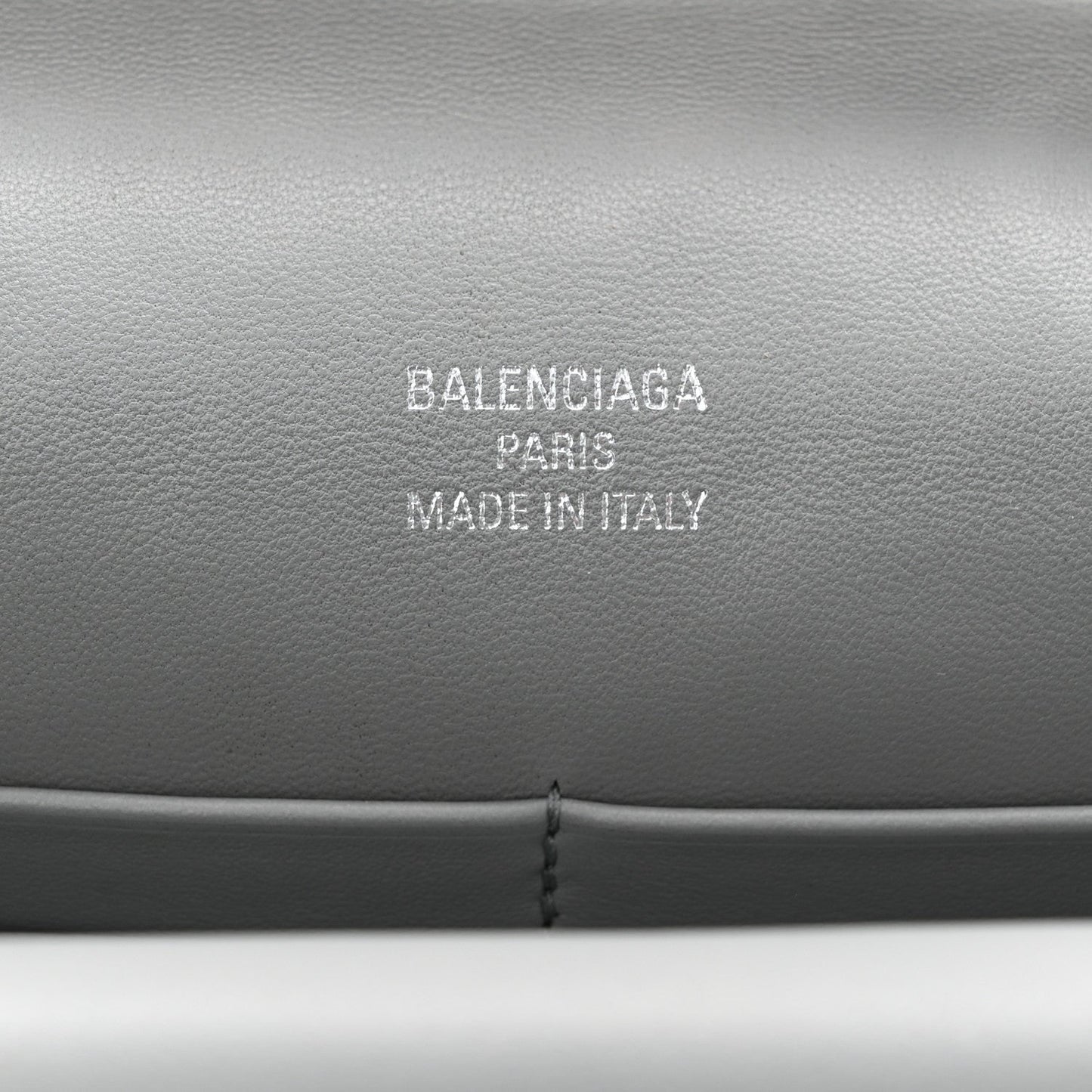 Smooth Calfskin Small Bel Air Clutch On Strap Cloud Grey