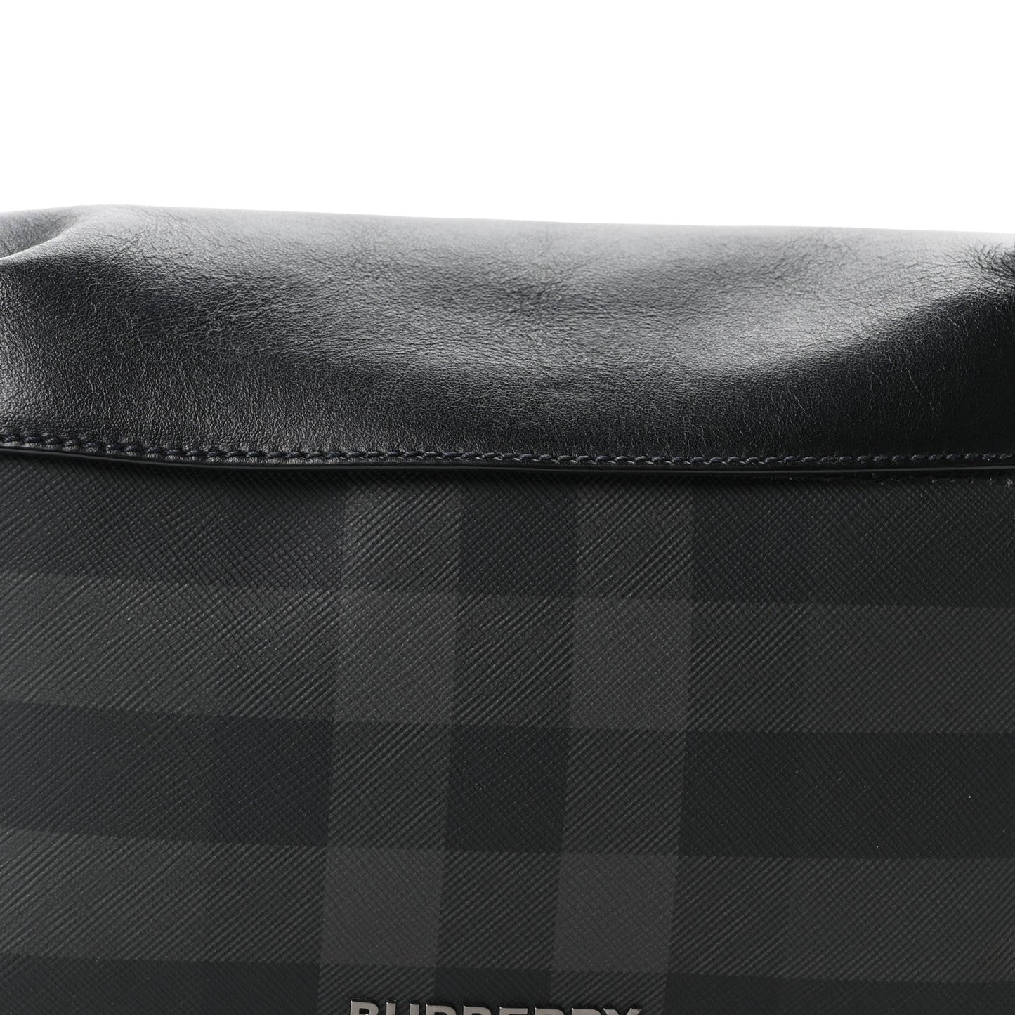 Charcoal Check Calfskin Sonny Bum Bag Charcoal